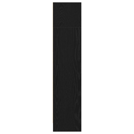 Bokhylla svart ek 40x24x109 cm konstruerat trä
