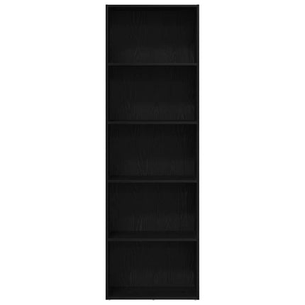 Bokhylla svart ek 60x30x189 cm konstruerat trä