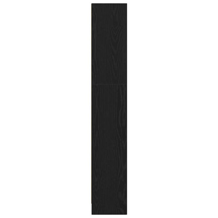 Hyllsystem Svart Ek 60 x 24 x 143 cm Konstruerat trä