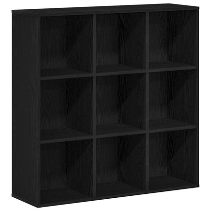 Bokhylla svart ek 98x29x97,5 cm konstruerat trä