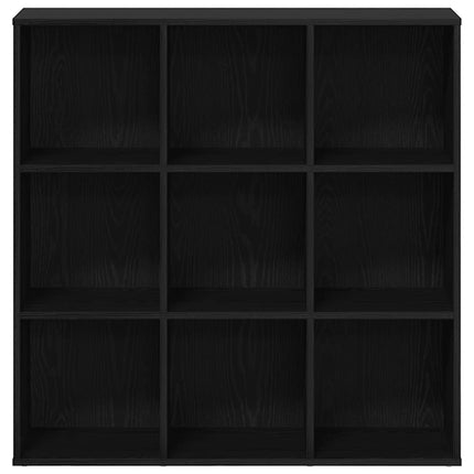 Bokhylla svart ek 98x29x97,5 cm konstruerat trä