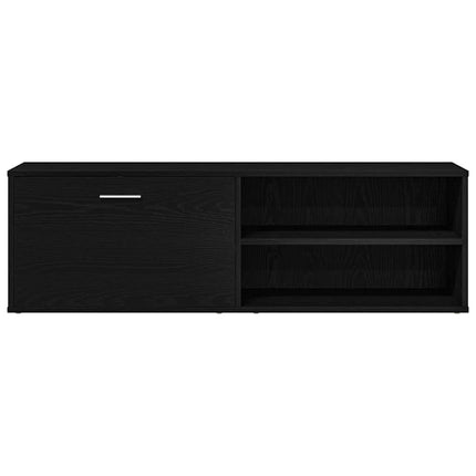 TV-skåp svart ek 120x34x37 cm konstruerat trä