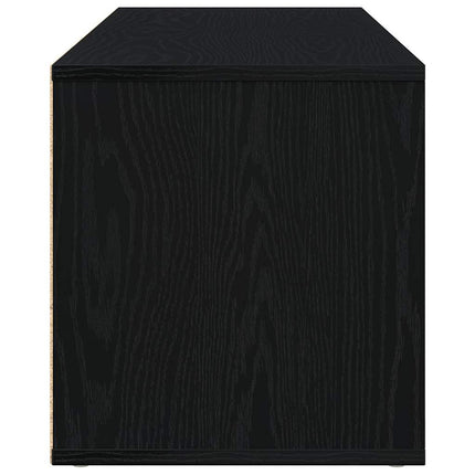 TV-skåp svart ek 120x34x37 cm konstruerat trä