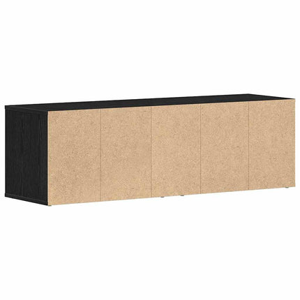 TV-skåp svart ek 120x34x37 cm konstruerat trä
