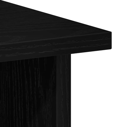 Skrivbord svart ek 90x50x74 cm konstruerat trä