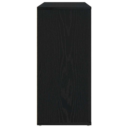 Skänk svart ek 91x29,5x65 cm konstruerat trä