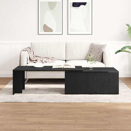 Kaffeebord Svart Ek 150 x 50 x 35 cm Konstruerat trä