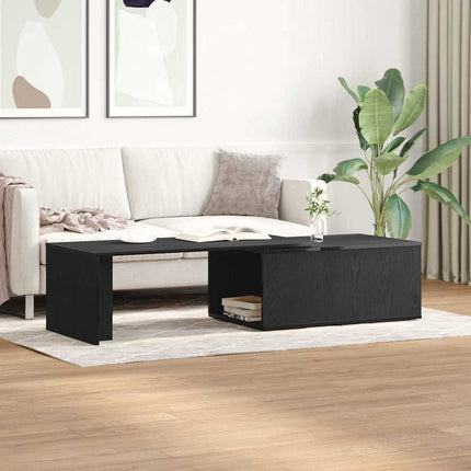 Kaffeebord Svart Ek 150 x 50 x 35 cm Konstruerat trä