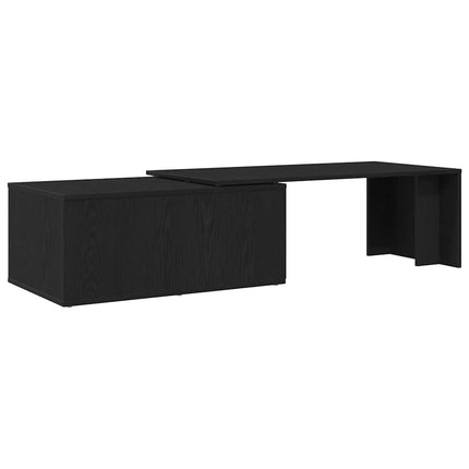 Kaffeebord Svart Ek 150 x 50 x 35 cm Konstruerat trä