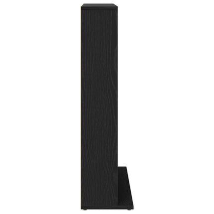 CD-bänk svart ek 100x23x89,5 cm konstruerat trä
