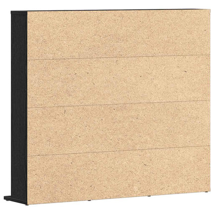 CD-bänk svart ek 100x23x89,5 cm konstruerat trä