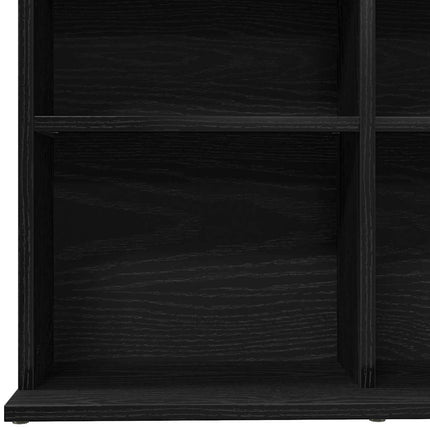 CD-bänk svart ek 100x23x89,5 cm konstruerat trä