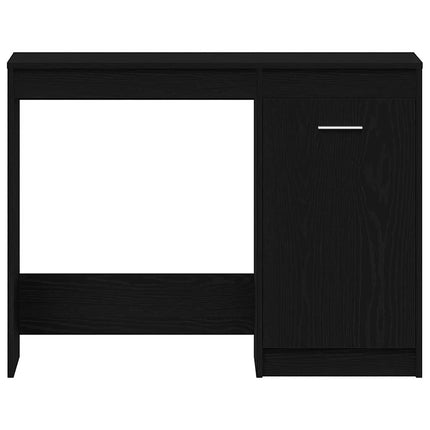 Skrivbord med lagring Svart Ek 100 x 50 x 76 cm Konstruerat trä