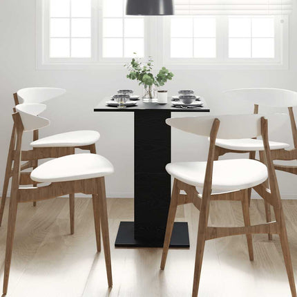 Bistrobord svart ek 60x60x75 cm konstruerat trä