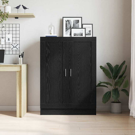 Bokskåp Svart Ek 82,5 x 30,5 x 115 cm Konstruerat trä