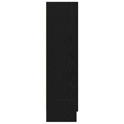 Bokskåp Svart Ek 82,5 x 30,5 x 115 cm Konstruerat trä