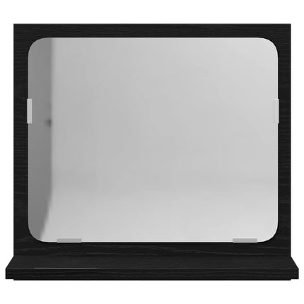 Badrumsspegel svart ek 40x10,5x37 cm konstruerat trä