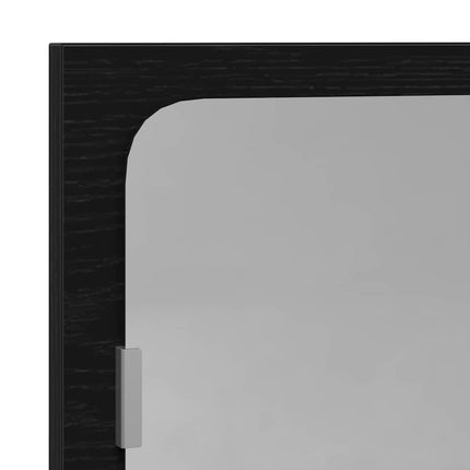 Spegelhylla Svart Ek 60 x 10,5 x 37 cm Konstruerat trä