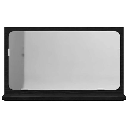 Spegelhylla Svart Ek 60 x 10,5 x 37 cm Konstruerat trä