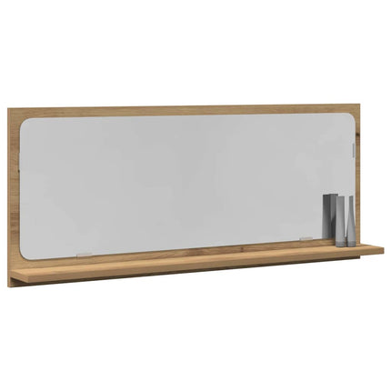 Spegelhylla artisan ek 90 x 10,5 x 37 cm Konstruerat trä