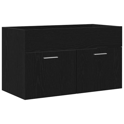 Diskbänksskåp Svart Ek 38,5 x 100 x 46 cm Konstruerat trä