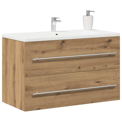 Badrumsskåp hantverksmässig ek 80x38,5x48 cm konstruerat trä
