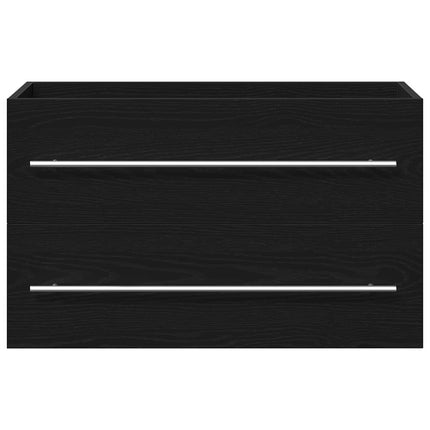 Diskbänkskåp svart ek 80x38,5x48 cm konstruerat trä