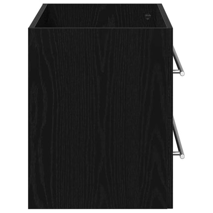 Diskbänkskåp svart ek 80x38,5x48 cm konstruerat trä