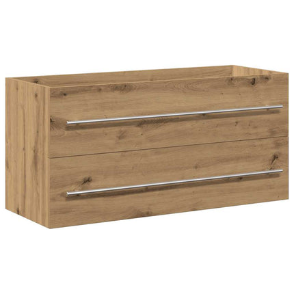 Badrumsskåp hantverksmässig ek 100x38,5x48 cm konstruerat trä
