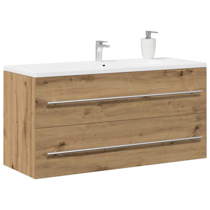 Badrumsskåp hantverksmässig ek 100x38,5x48 cm konstruerat trä