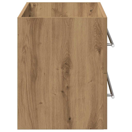 Badrumsskåp hantverksmässig ek 100x38,5x48 cm konstruerat trä