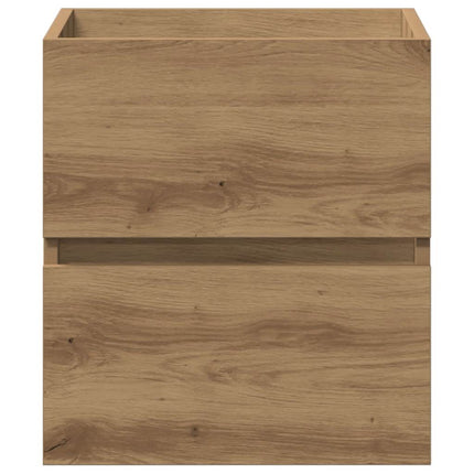 Badrumsskåp hantverksmässig ek 41x38,5x45 cm konstruerat trä