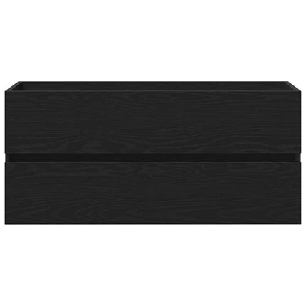 Diskbänksskåp svart ek 100x38,5x45 cm konstruerat trä