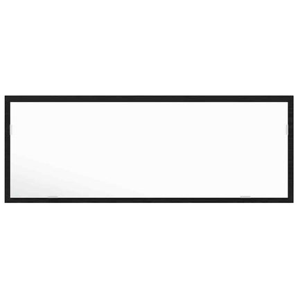 LED Badrumsspegel Väggmonterad Svart Ek 100 x 8,5 x 37 cm Glas