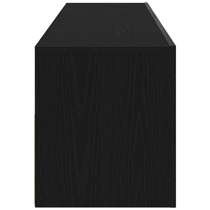 TV-skåp 120 x 35 x 40 cm Svart Ek Konstruerat trä