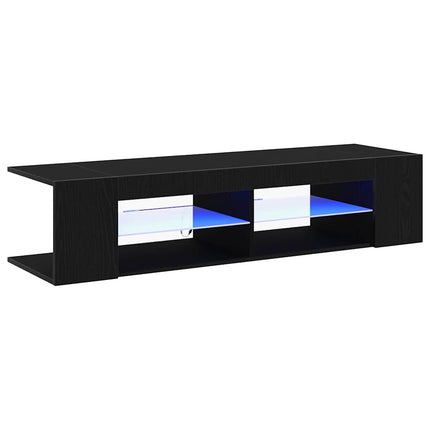 TV-skåp Svart Ek 135 x 39 x 30 cm Konstruerat trä