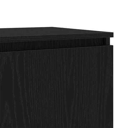 TV-skåp Svart Ek 140 x 38,5 x 36 cm Konstruerat trä
