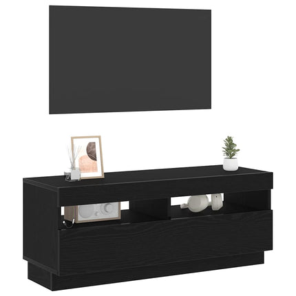 TV-skåp Svart Ek 100 x 35 x 40 cm Konstruerat trä