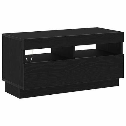 TV-skåp Svart Ek 80 x 35 x 40 cm Konstruerat trä