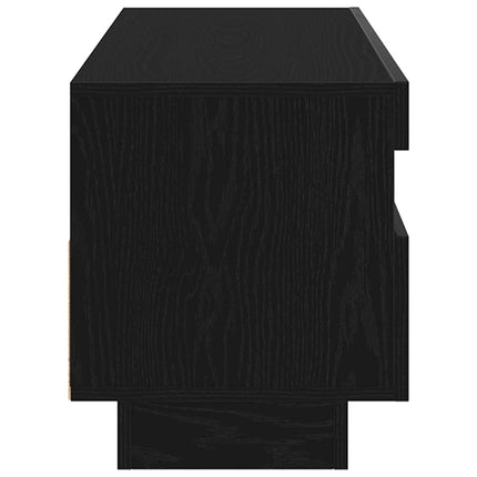 TV-skåp 80 x 35 x 40 cm Svart Ek Konstruerat trä
