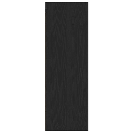 Vägg TV Skåp 30,5 x 30 x 90 cm Svart Ek Konstruerat trä