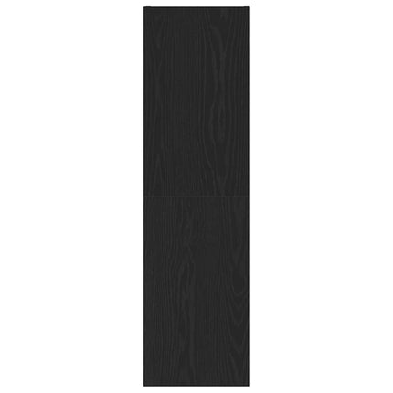 Vägg TV Skåp Svart Ek 30,5 x 30 x 110 cm Konstruerat trä