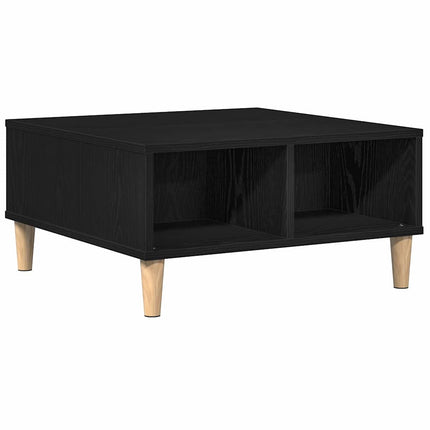 Kaffeebord Svart Ek 60 x 60 x 30 cm Konstruerat trä