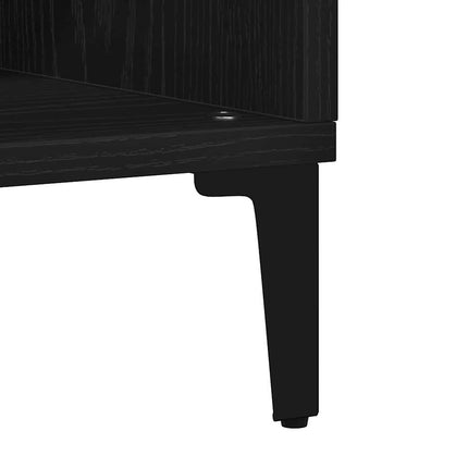 Sideboard Svart Ek 103,5 x 35 x 70 cm Konstruerat trä
