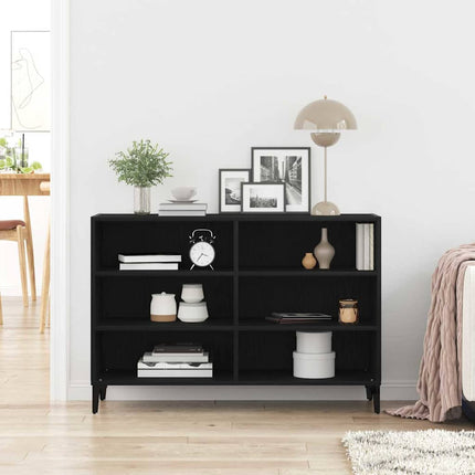 Sideboard Svart Ek 103,5 x 35 x 70 cm Konstruerat trä