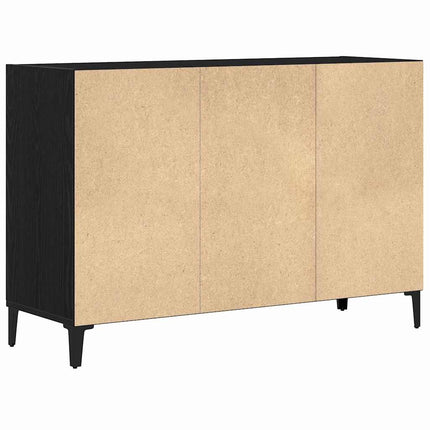 Sideboard Svart Ek 103,5 x 35 x 70 cm Konstruerat trä