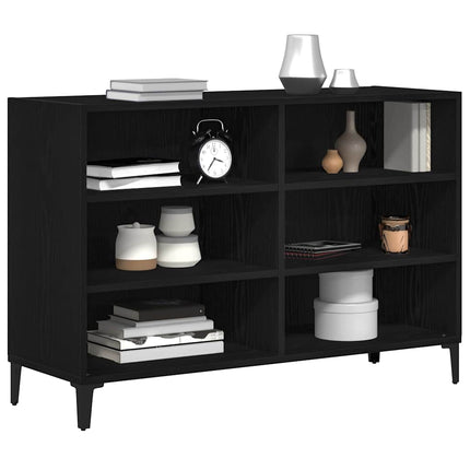 Sideboard Svart Ek 103,5 x 35 x 70 cm Konstruerat trä