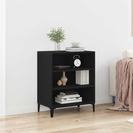 Sideboard Svart Ek 57 x 35 x 70 cm Konstruerat trä