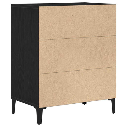 Sideboard Svart Ek 57 x 35 x 70 cm Konstruerat trä