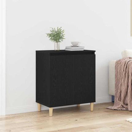Sideboard Svart Ek 60 x 35 x 70 cm Konstruerat trä